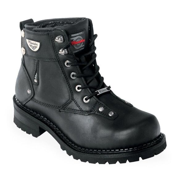 Milwaukee Leather Black Motorcycle Boots Mens Size 9D USA Style MB445 New in Box